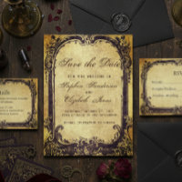 Save the Date Vintager Viktorianischer Antiquitäte