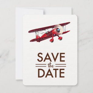 Save the Date Vintages bi-Flugzeug
