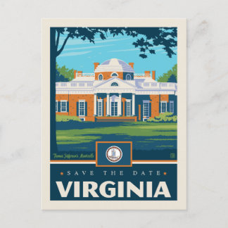 Save The Date | Virginia Einladungspostkarte