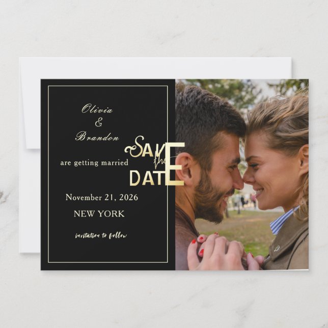 Save the Date Vorlagenkarte (Vorderseite)
