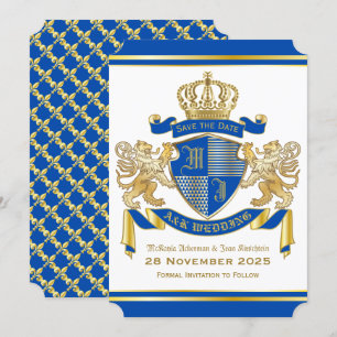 Save the Date Wappenschild Einladung
