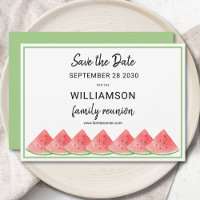 Save the Date Watermelon Summer Family Wiedersehen