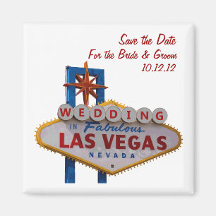 "Save the Date" WEDDDING in Las- Vegasmagneten Magnet