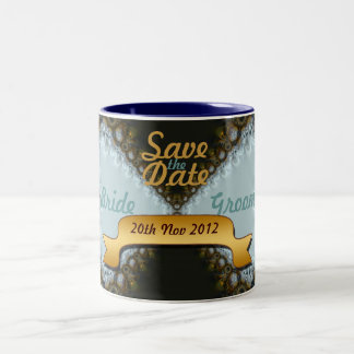 Save the Date Wedding Lace Tasse