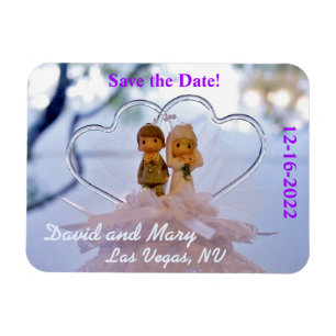 Save the Date Wedding Magnet