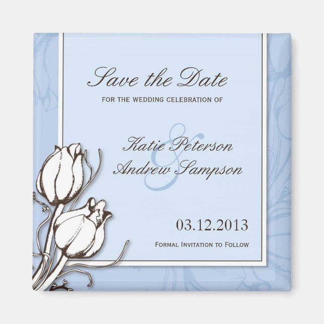 Save the Date Wedding Magnet (Vorne)