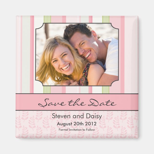 Save the Date Wedding Magnet (Vorne)