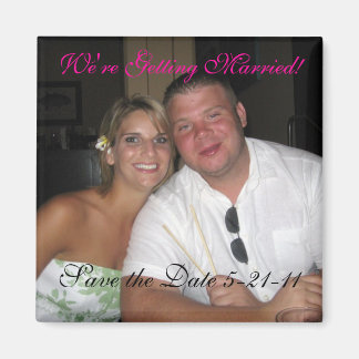 Save the Date Wedding Magnet