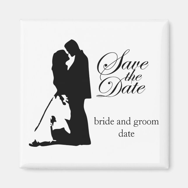 Save the Date Wedding Magnet (Vorne)