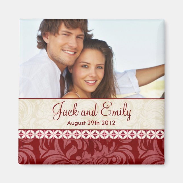 Save the Date Wedding Magnet (Vorne)