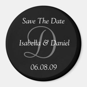 Save the Date Wedding Magnet