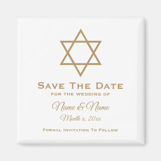 Save the Date Wedding Magnet : David Star