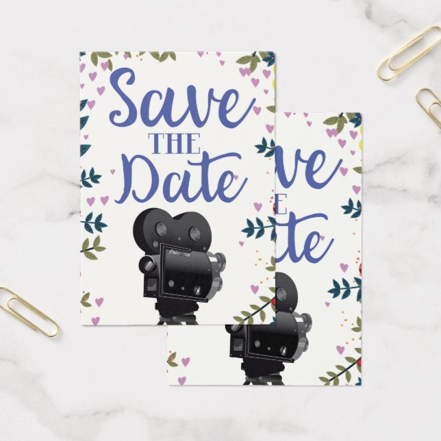 Save the Date Wedding Movie Camera (Büro)