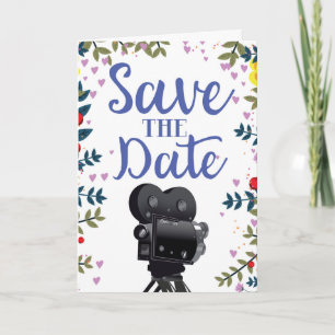 Save the Date Wedding Movie Camera