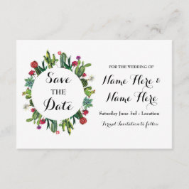 Save the Date Wedding Party Cactus Fiesta Cards