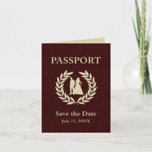 Save the Date wedding Pass Einladung