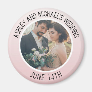 Save the Date Wedding personalisierter Foto-Magnet Magnet