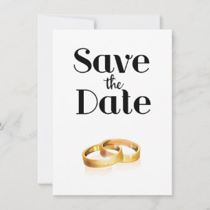 Save the Date Wedding Rings Einladung