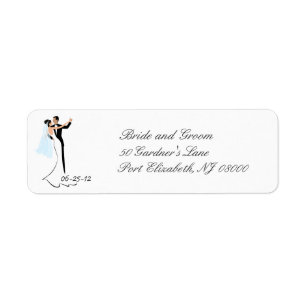 Save the Date Wedding Rücksendeadressen-Aufkleber