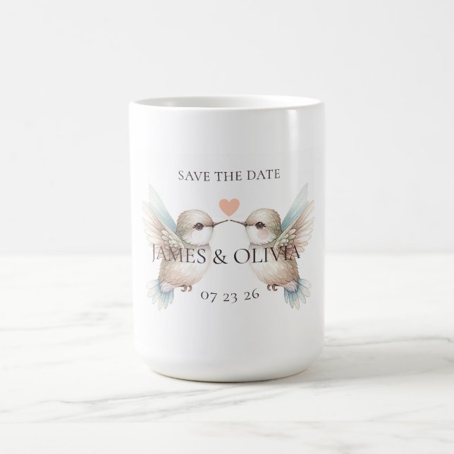 Save the Date Wedding Themed Kaffeetasse (Mittel)