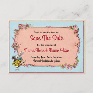Save the Date Wedding Wonderland Rabbit Einladung