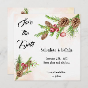 Save the Date Weihnachts-Einladung Einladung