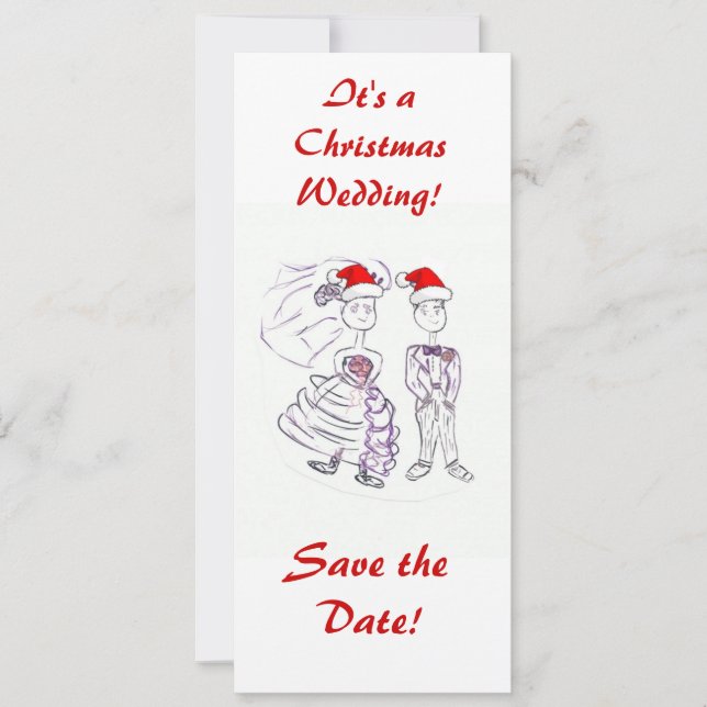 Save the Date/Weihnachts-Hochzeit Date (Vorderseite)