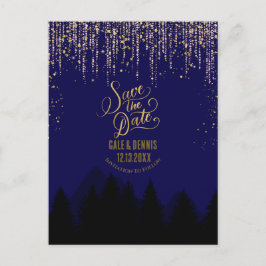 Save the Date Weihnachts-Postkarte Postkarte