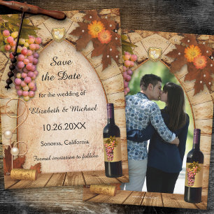 Save the Date Weinberg Foto Hochzeit Einladung