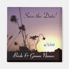 Save the Date Wild Blume Sunset Magnet