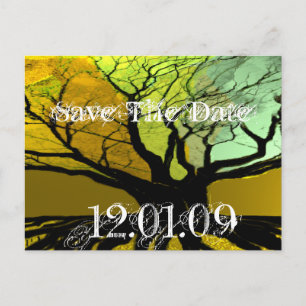 Save The Date - Wurzeln Ankündigungspostkarte
