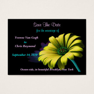 Save the Date Yellow Daisy
