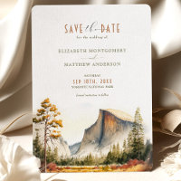 Save the Date Yosemite Nationalpark Zielort