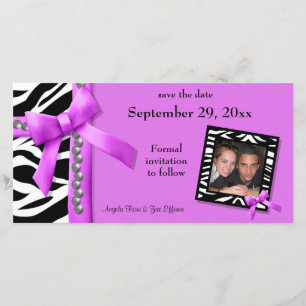 Save the Date Zebra-Zebra-Edelsteine