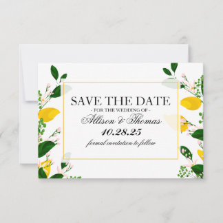 Save the Date Zitrusfrüchte