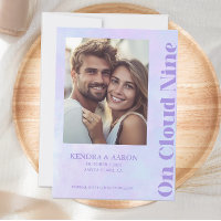 Save the Date zum Cloud Nine Modern Lavendel