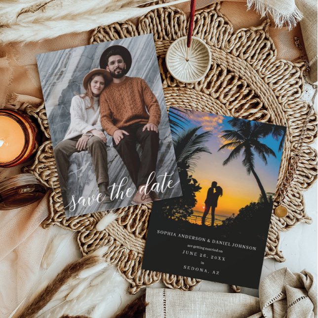 Save the Date zweiseitige Fotokarte (Von Creator hochgeladen)
