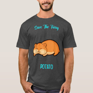Save The Furry Potato Guinea Pig Funny Humor Quote T-Shirt