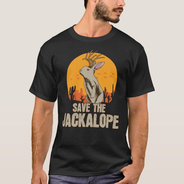 Save The Jackalope Mythical Mystical Creature Clas T-Shirt (Vorderseite)