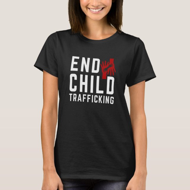 Save The Kids End Child Trafficking Stop Human Tra T-Shirt (Vorderseite)