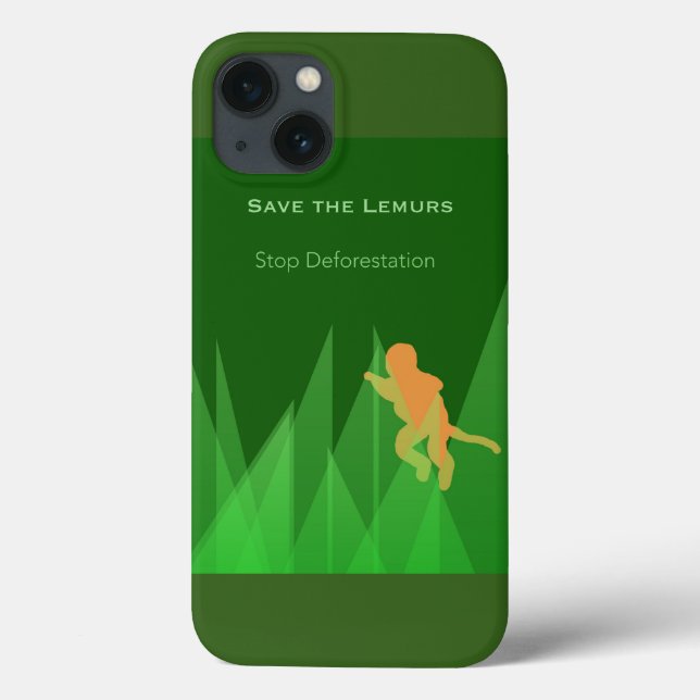 Save the Lemurs Case-Mate iPhone Hülle (Rückseite)