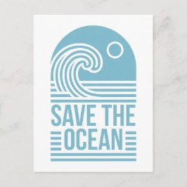 Save the ocean activist quotes aesthetic postkarte