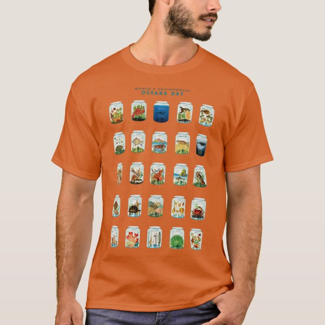 Save the Oceans into a Bottle T-Shirt (Vorderseite)