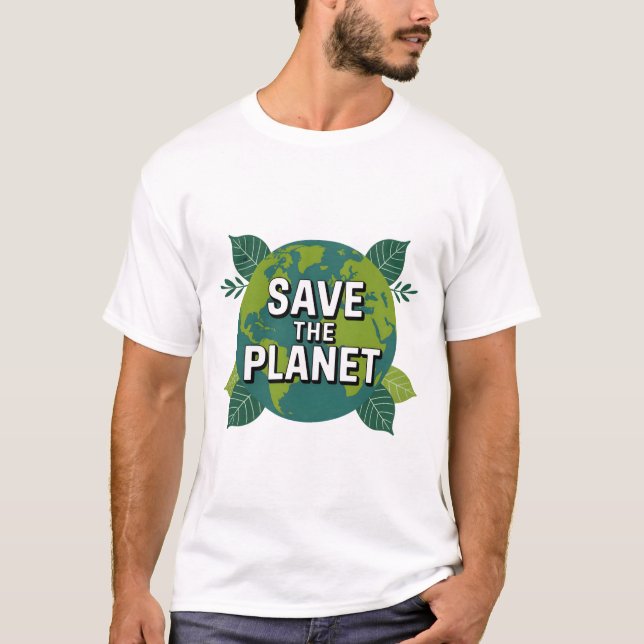 Save the Planet Eco Friendly T‑Shirt T-Shirt (Vorderseite)