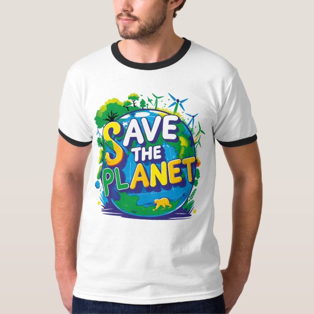 save the planet T-Shirt (Vorderseite)