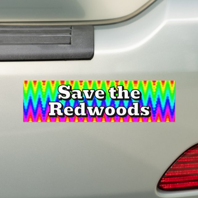 Save the Redwoods Autoaufkleber (Auf Auto)