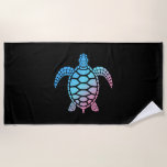 Save The Turtle Amazing Art Of Turquoise Light Strandtuch<br><div class="desc">Save The Turtle Amazing Art Of Turquoise Light</div>