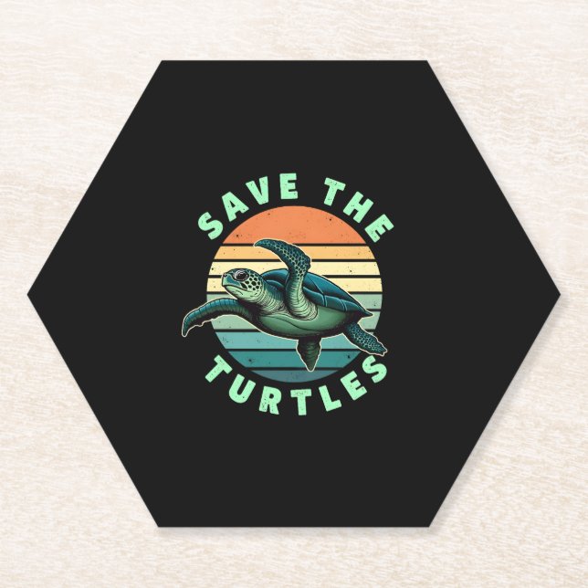 Save The Turtles Animal Turtle Pet Lover (3) Untersetzer (Vorderseite)