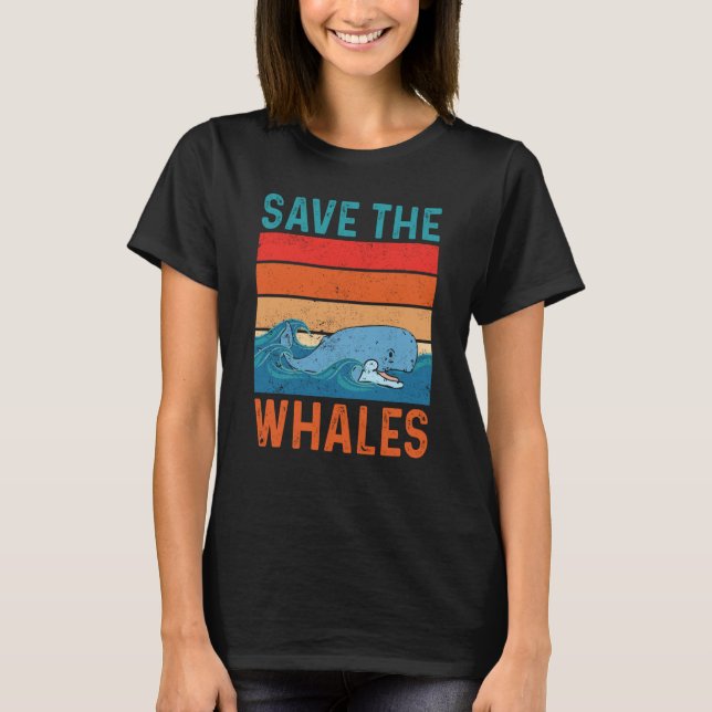 Save The Whales T-Shirt (Vorderseite)