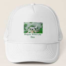 Save Wildlife Animal Graphic Cap Truckerkappe